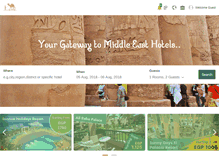 Tablet Screenshot of middleeasthotel.com